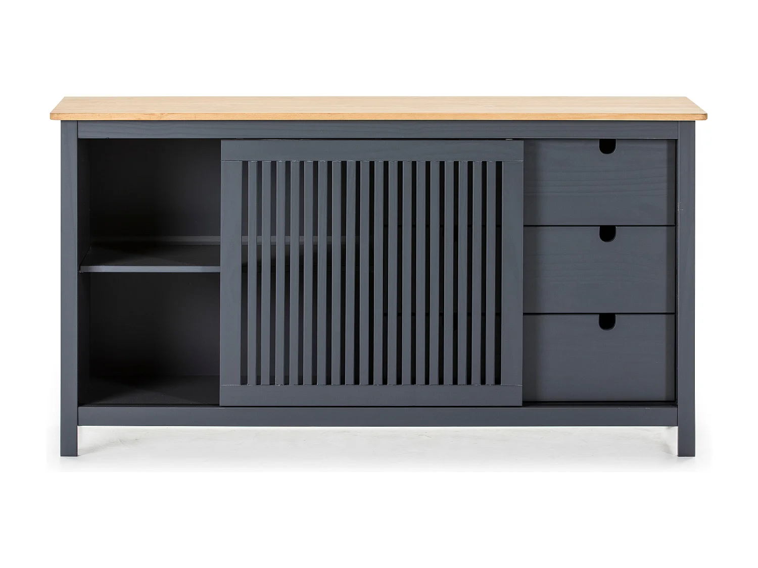 Dressoir Bruna - 150x40x80cm - Grijs