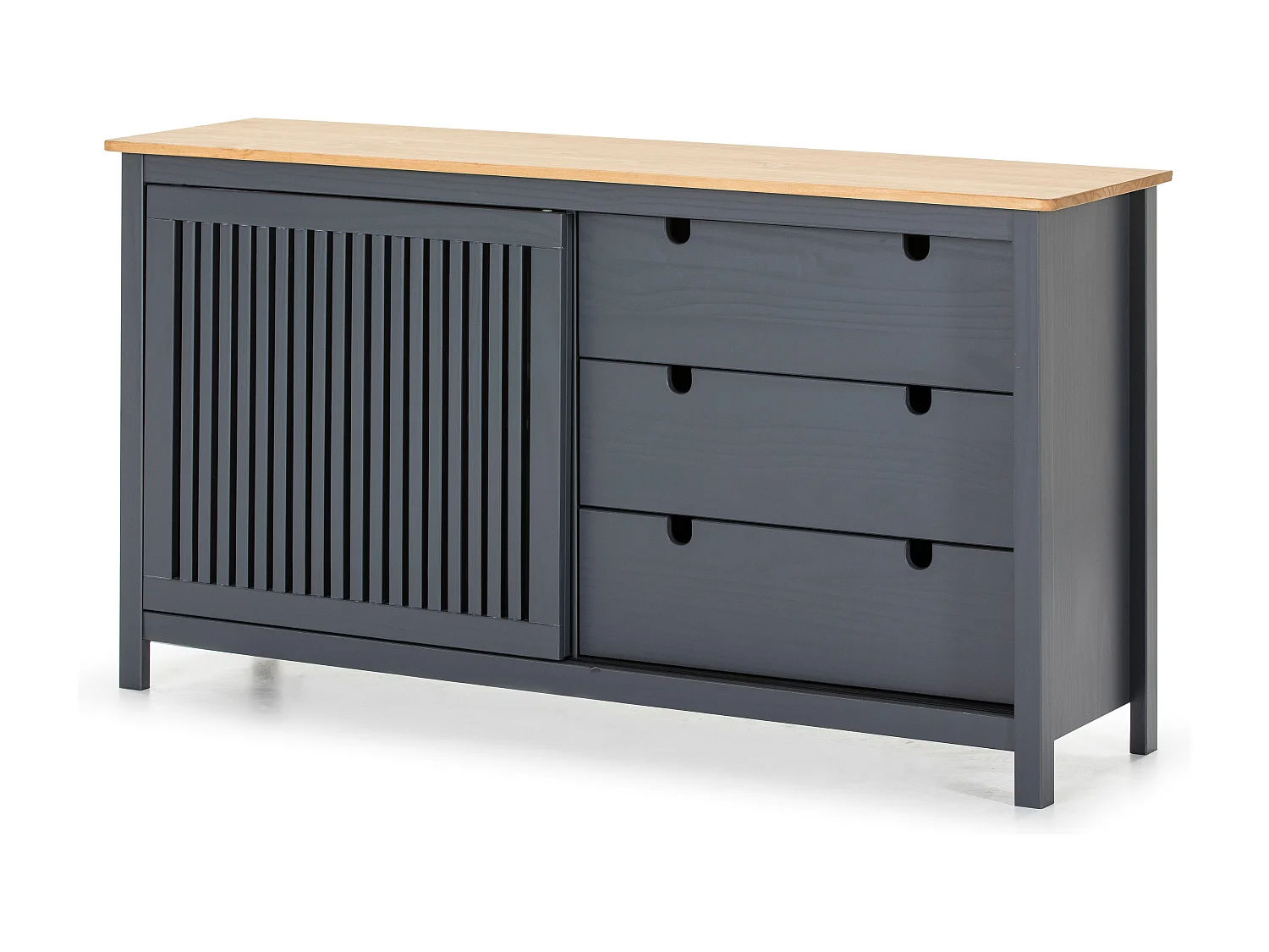 Dressoir Bruna - 150x40x80cm - Grijs