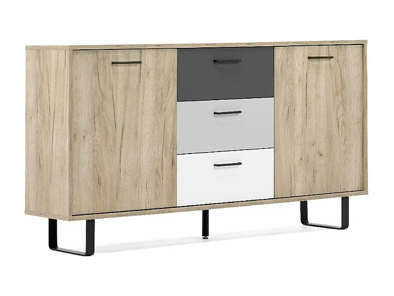 Credenza 2 ante e 3 cassetti Orlando4 colore rovere
