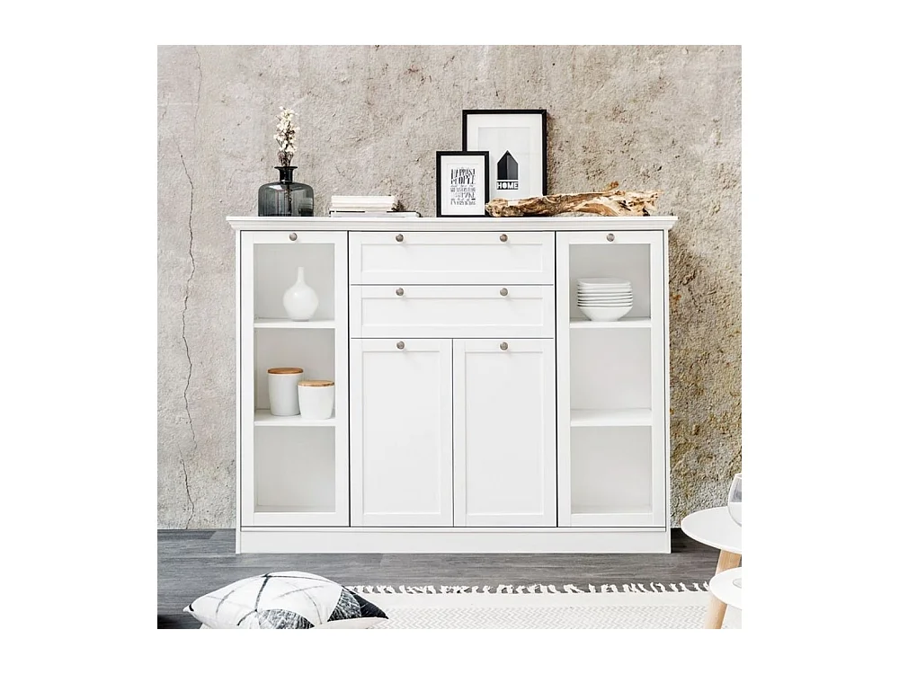 Credenza Landwood53 colore bianco 160x40x120H