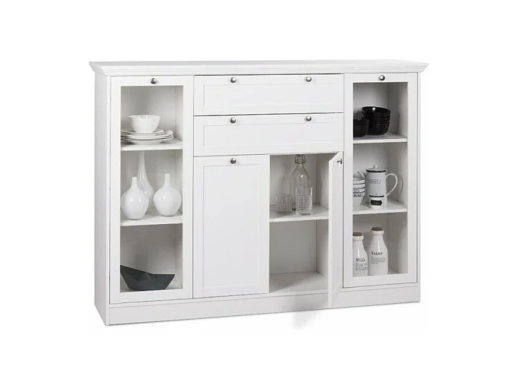 Credenza Landwood53 colore bianco 160x40x120H