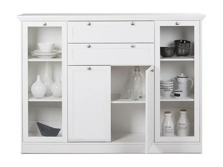 Credenza Landwood53 colore bianco 160x40x120H
