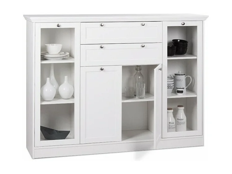 Credenza Landwood53 colore bianco 160x40x120H