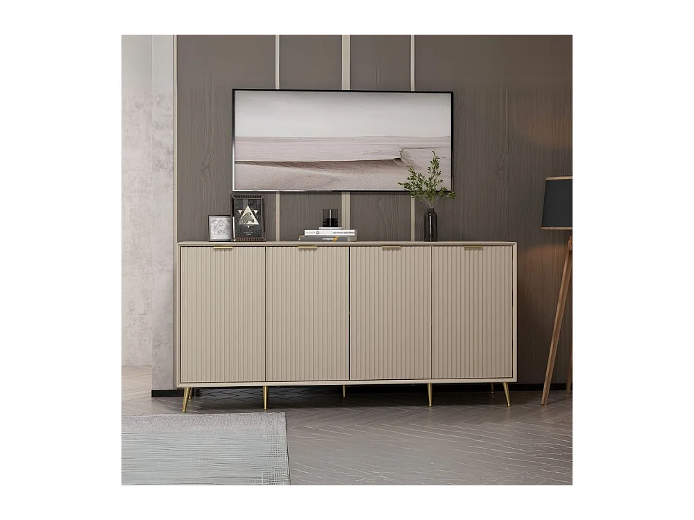 Madia Kale 4 ante cashmere effetto cannettato 180x45x90H : Eleganza e Funzionalità