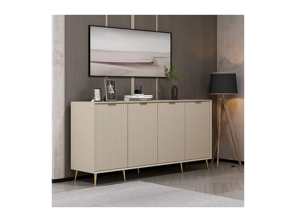 Madia Kale 4 ante cashmere effetto cannettato 180x45x90H : Eleganza e Funzionalità