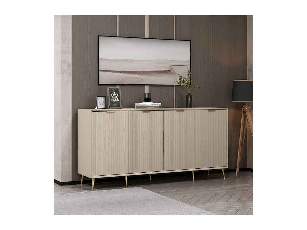 Madia Kale 4 ante cashmere effetto cannettato 180x45x90H : Eleganza e Funzionalità