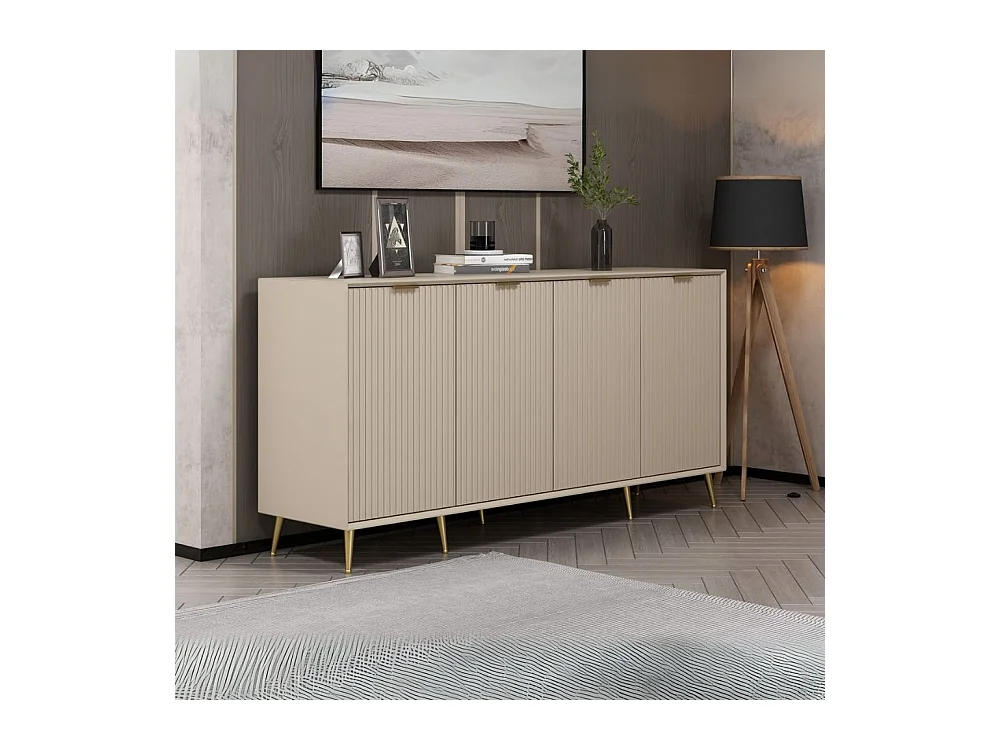 Madia Kale 4 ante cashmere effetto cannettato 180x45x90H : Eleganza e Funzionalità