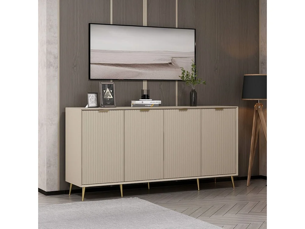 Madia Kale 4 ante cashmere effetto cannettato 180x45x90H : Eleganza e Funzionalità