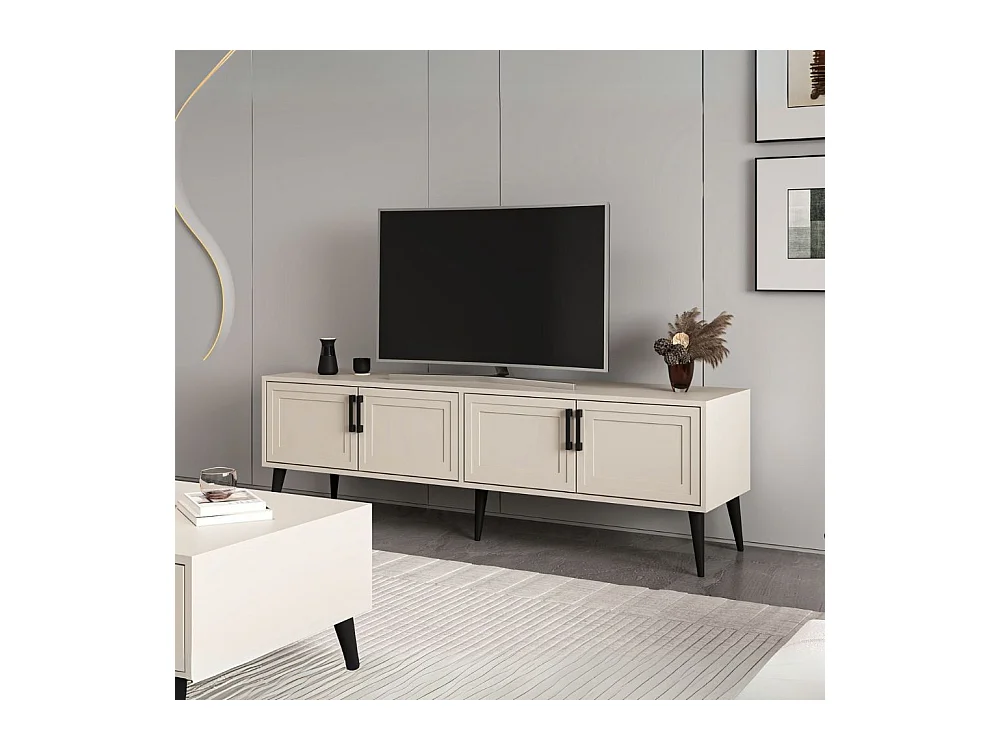 Mobile Porta TV Prime 4 ante colore cashmere 180x45x55H – Stile e funzionalità