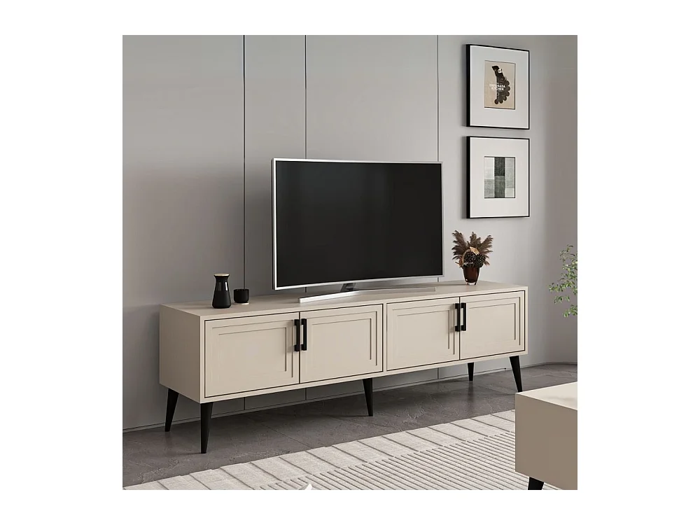 Mobile Porta TV Prime 4 ante colore cashmere 180x45x55H – Stile e funzionalità