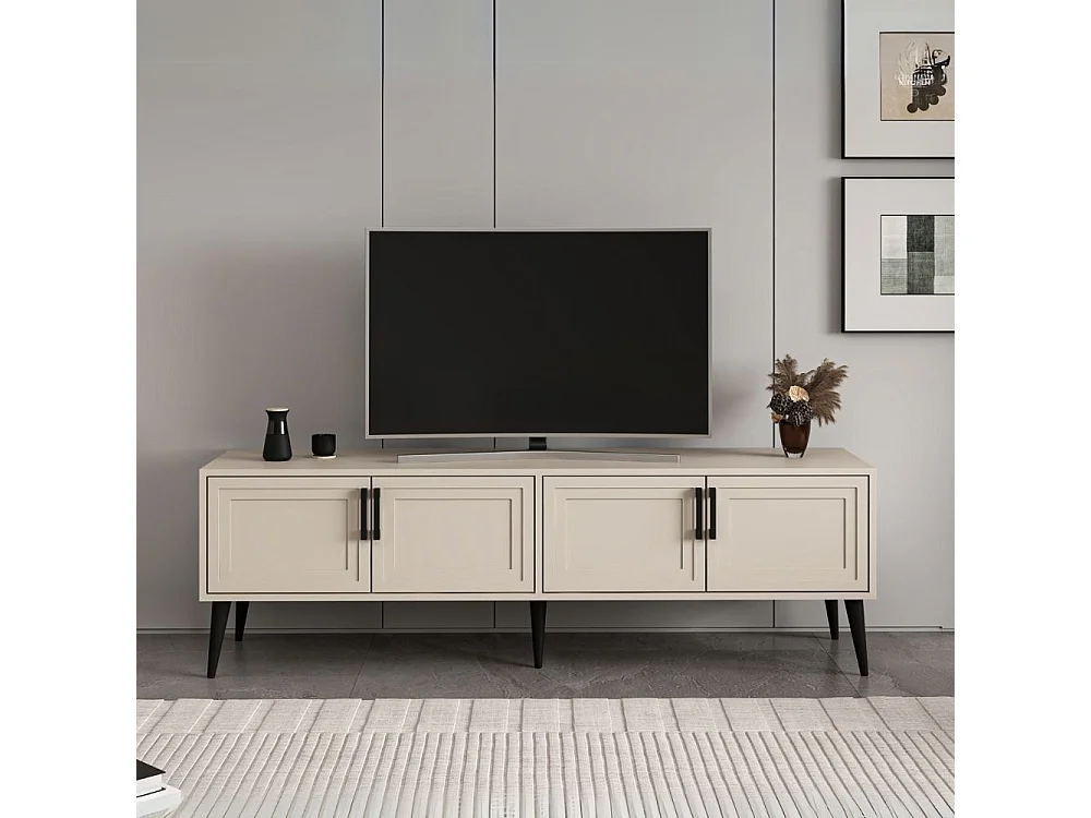 Mobile Porta TV Prime 4 ante colore cashmere 180x45x55H – Stile e funzionalità
