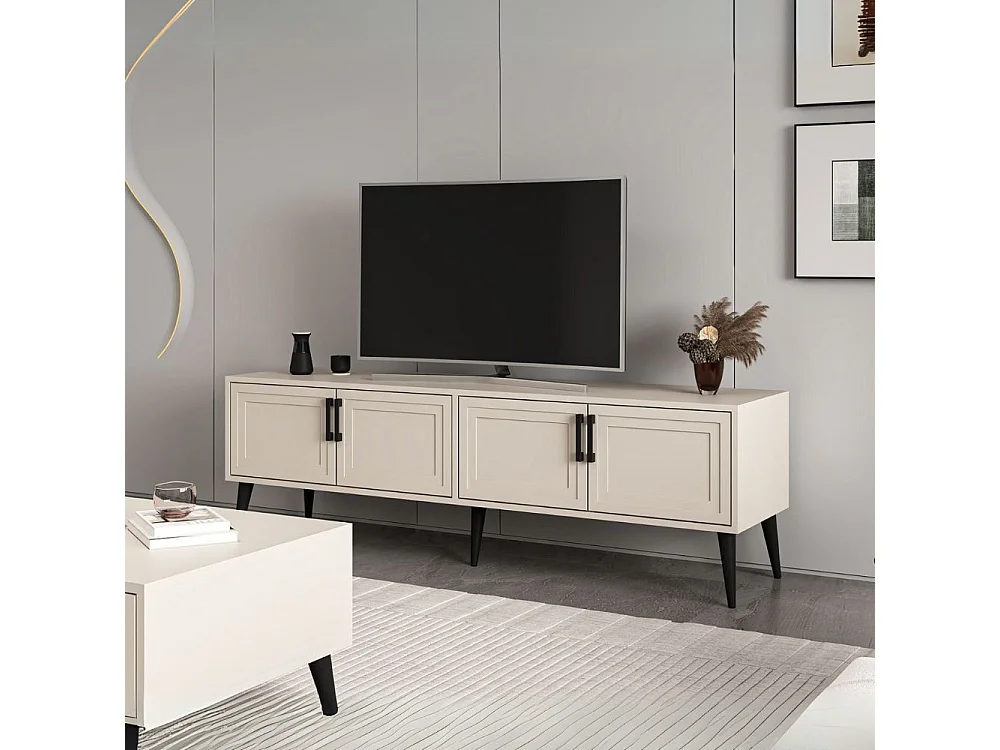 Mobile Porta TV Prime 4 ante colore cashmere 180x45x55H – Stile e funzionalità
