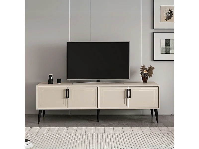 Mobile Porta TV Prime 4 ante colore cashmere 180x45x55H – Stile e funzionalità