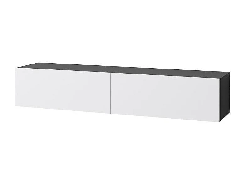 Mobile porta Tv sospeso ante a ribalta Francy colore antracite bianco