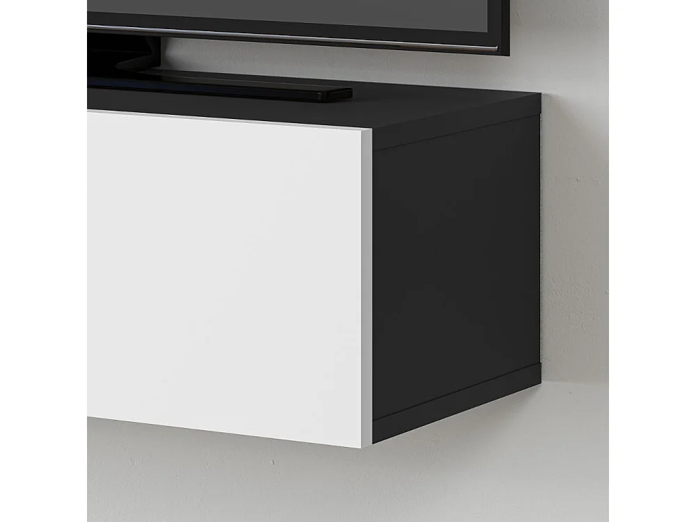 Mobile porta Tv sospeso ante a ribalta Francy colore antracite bianco