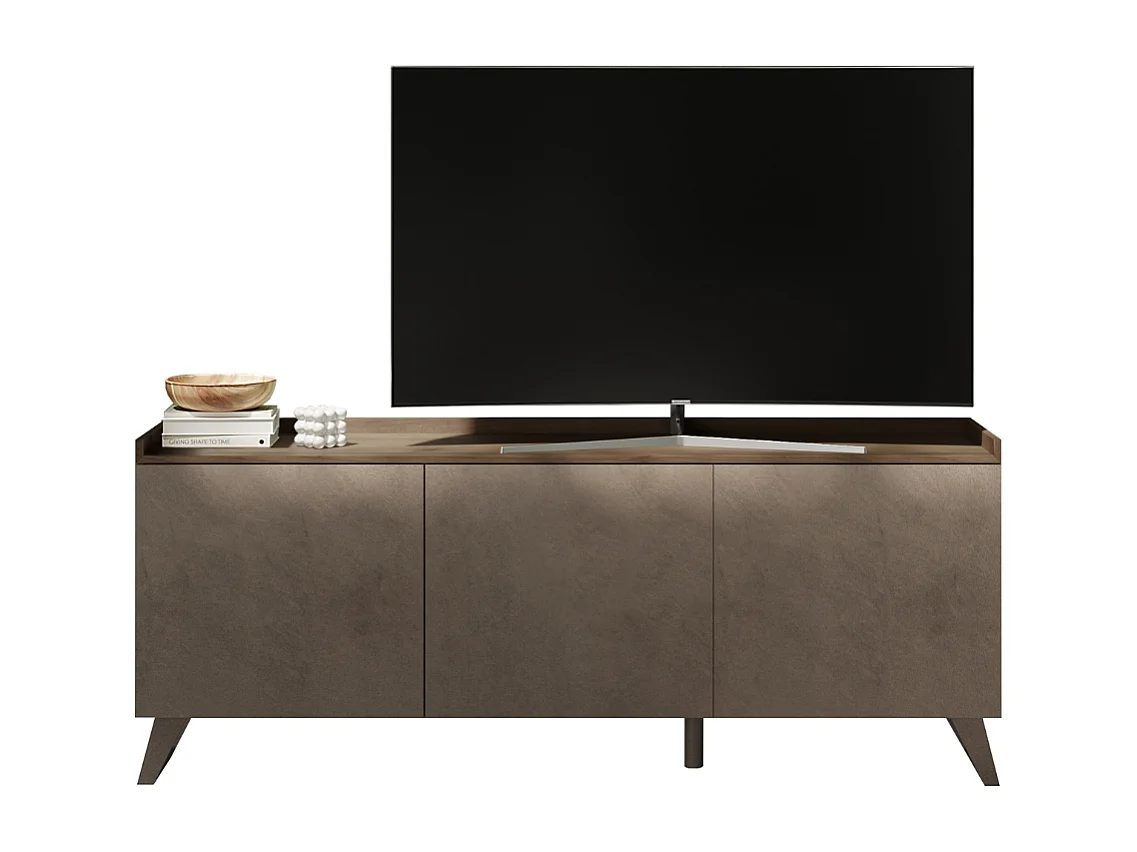 Mobile porta Tv 3 ante Polan 181x42x72h colore bronzo e mercure