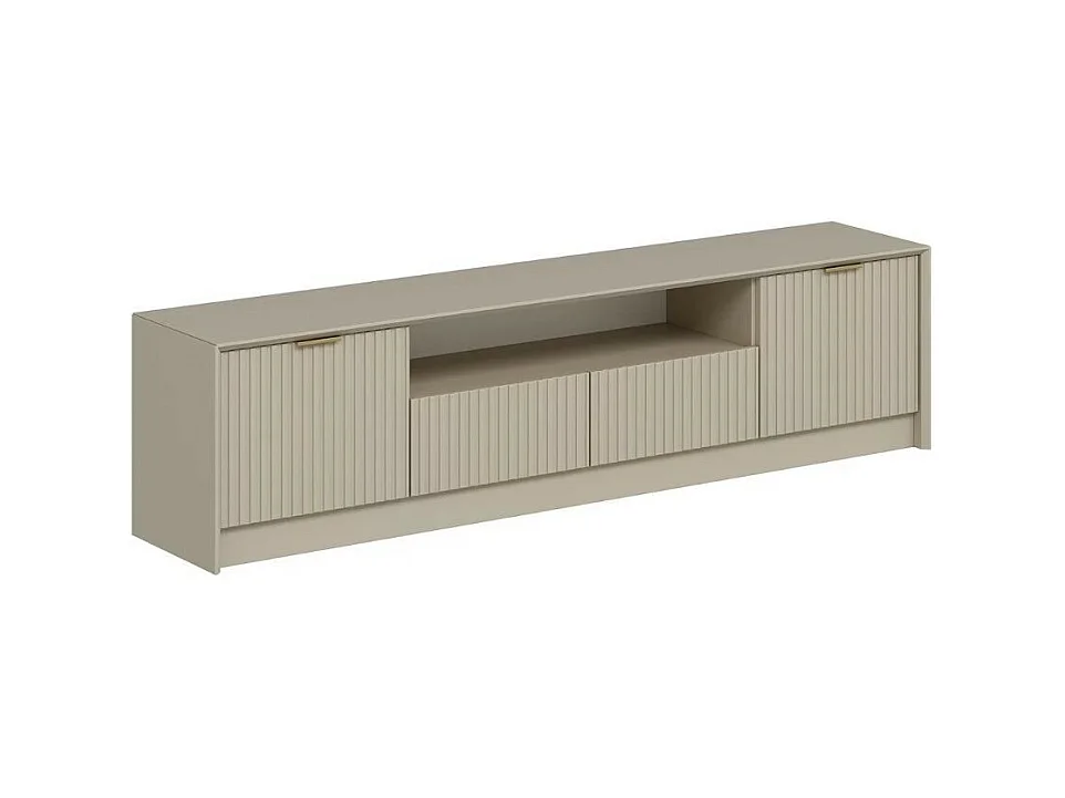 Porta TV Kale cashmere effetto cannettato 180x35x45H