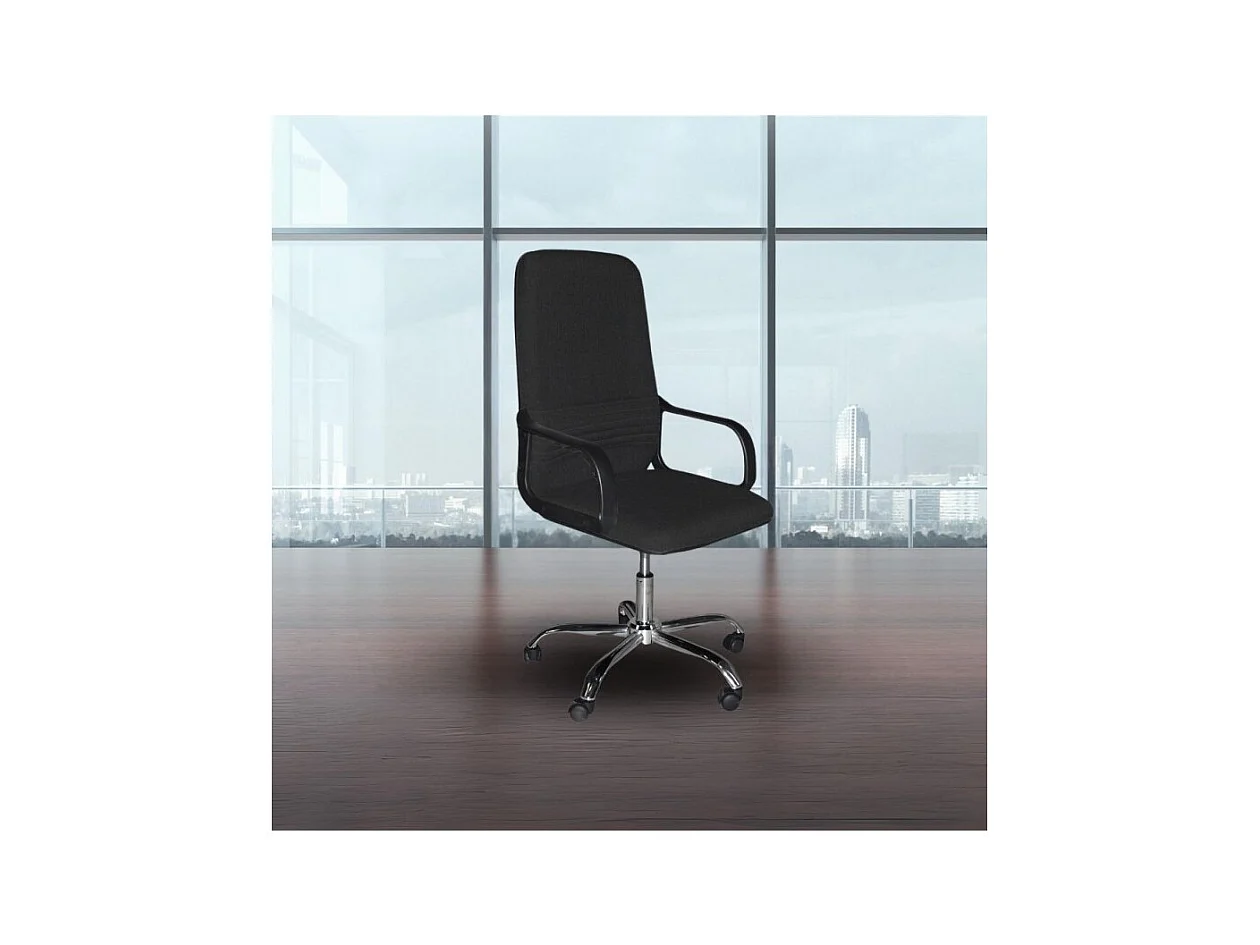 Poltrona da ufficio CR106H tessuto nero