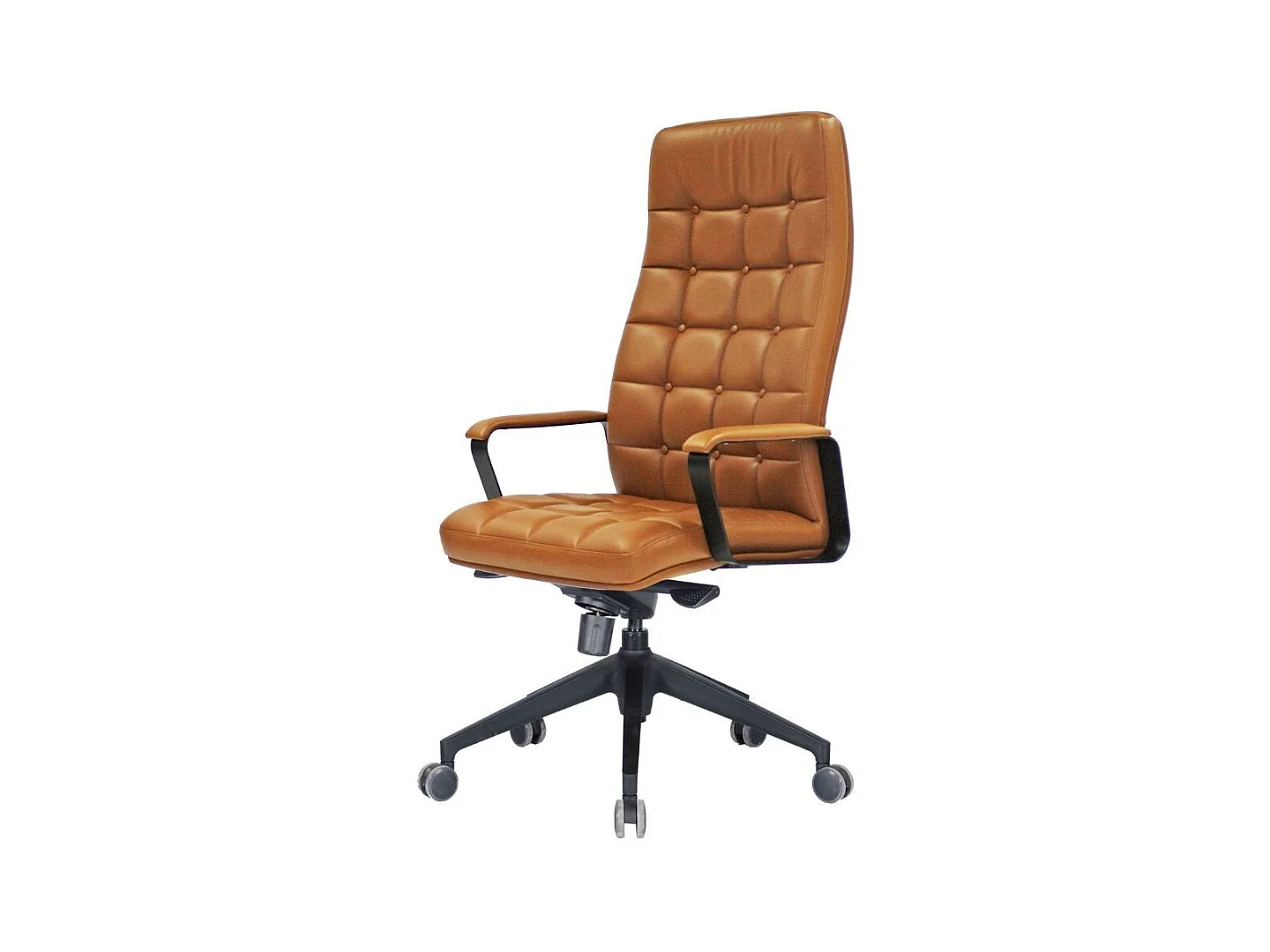 Poltrona direzionale ufficio Murano colore cuoio