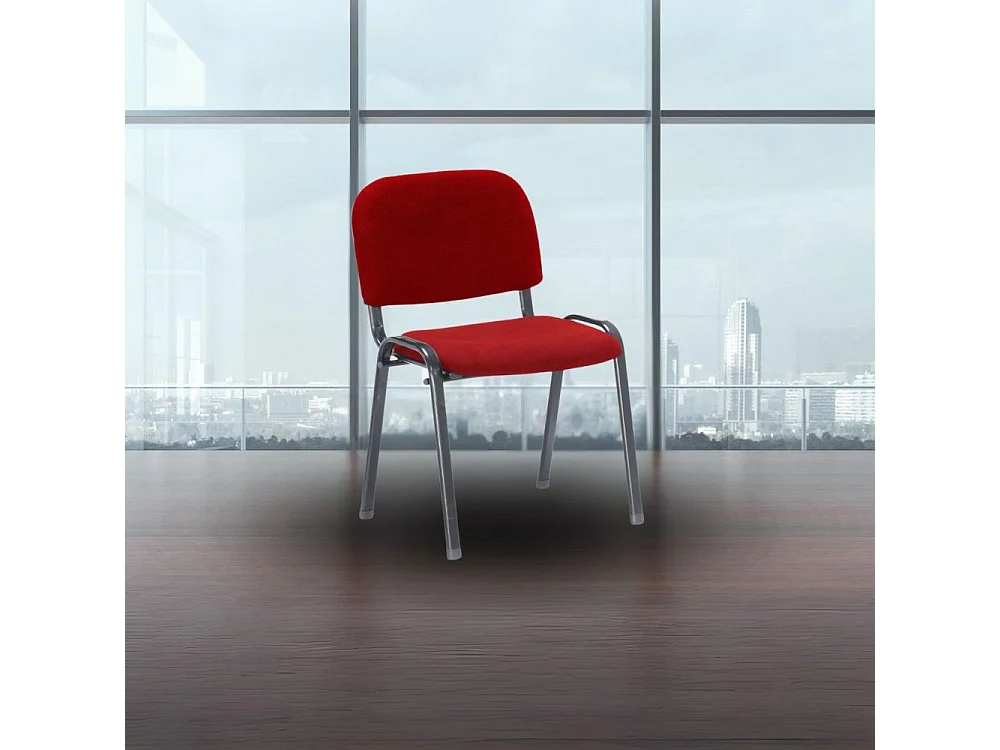 Sedia ufficio impilabile HI01R colore rosso