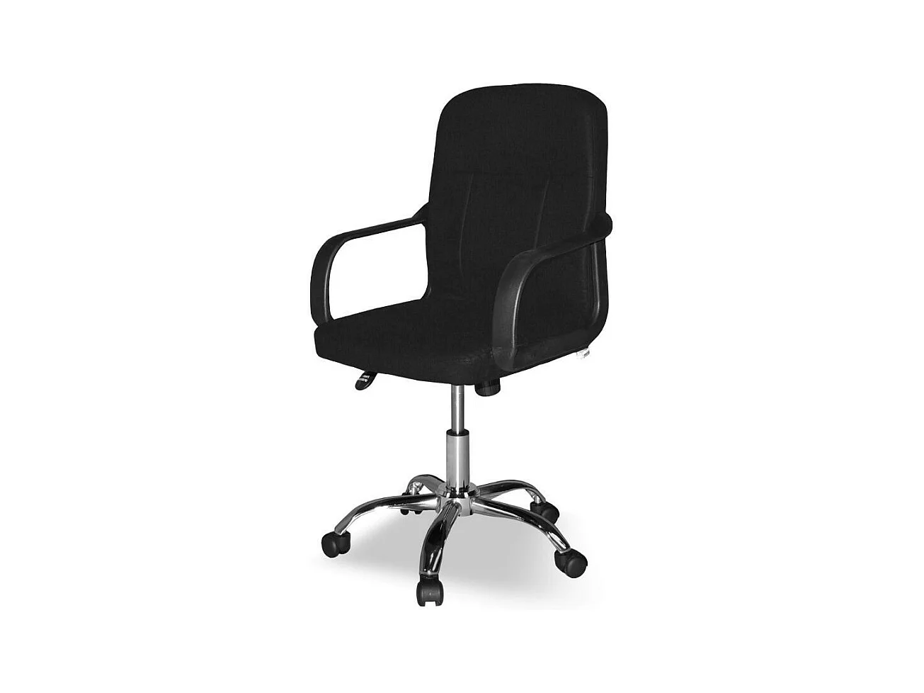 Poltrona ufficio PC116P in tessuto nero con ruote – Eleganza e comfort quotidiano