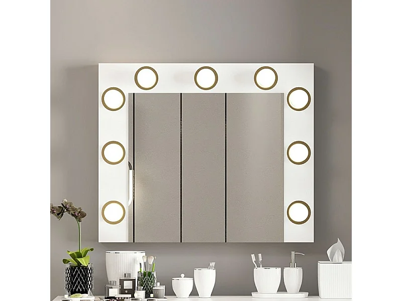 Specchio Trucco Armin con Luci LED 72x7x60H – L'eleganza e la funzionalità per il tuo angolo beauty