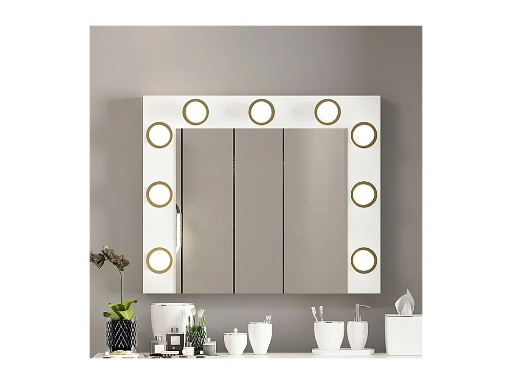 Specchio Trucco Armin con Luci LED 72x7x60H – L'eleganza e la funzionalità per il tuo angolo beauty