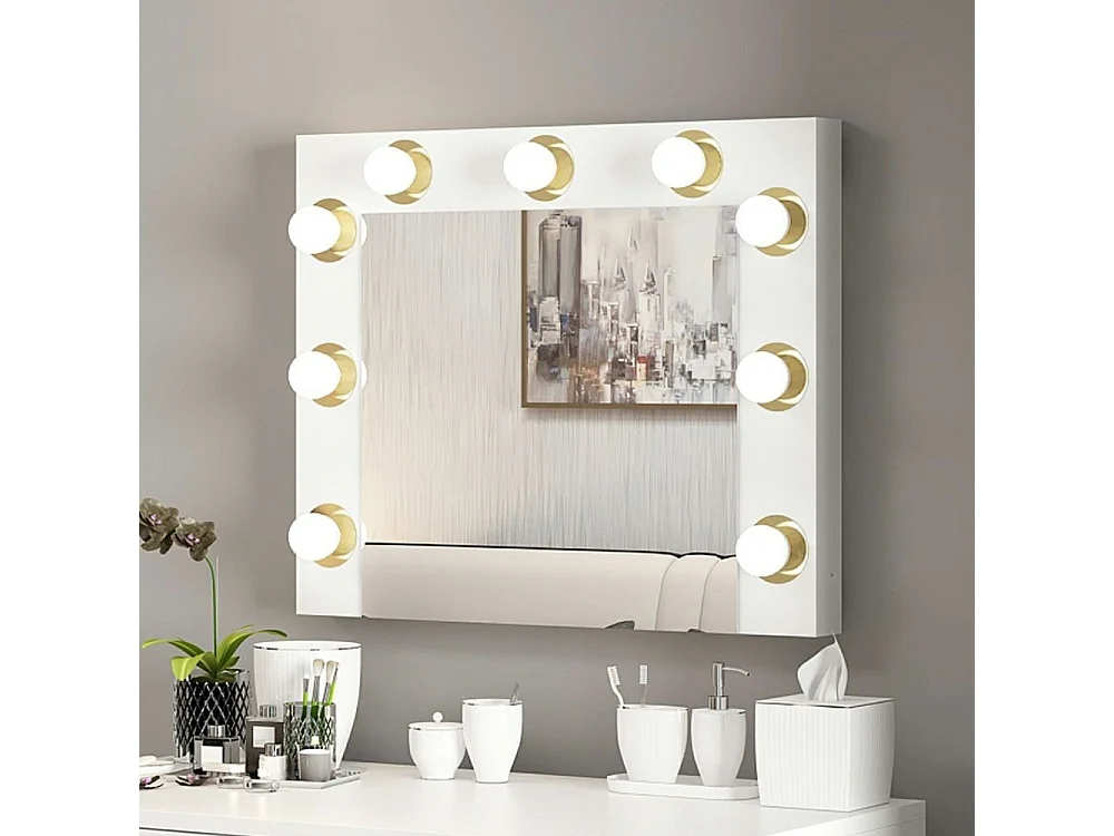 Specchio Trucco Armin con Luci LED 72x7x60H – L'eleganza e la funzionalità per il tuo angolo beauty