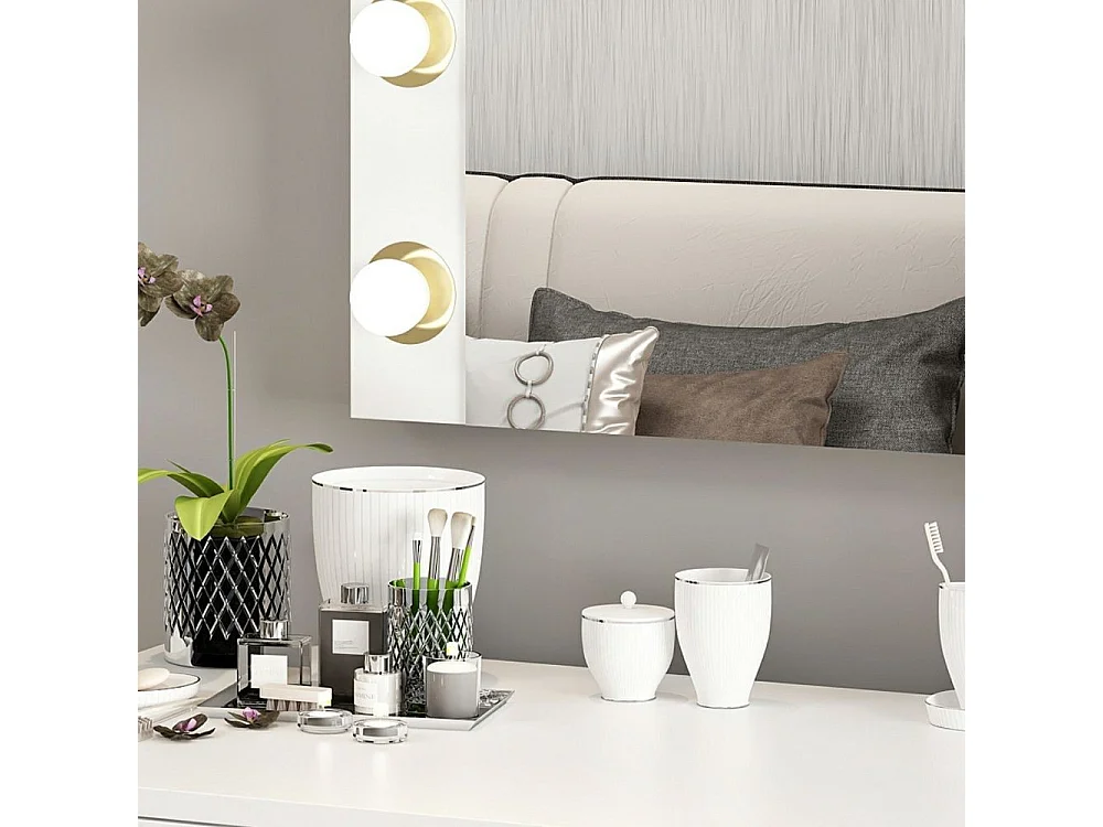 Specchio Trucco Armin con Luci LED 72x7x60H – L'eleganza e la funzionalità per il tuo angolo beauty