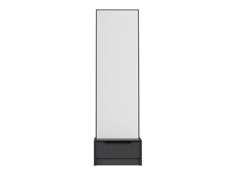Specchio Kale con base cassetto antracite 54x45x178H