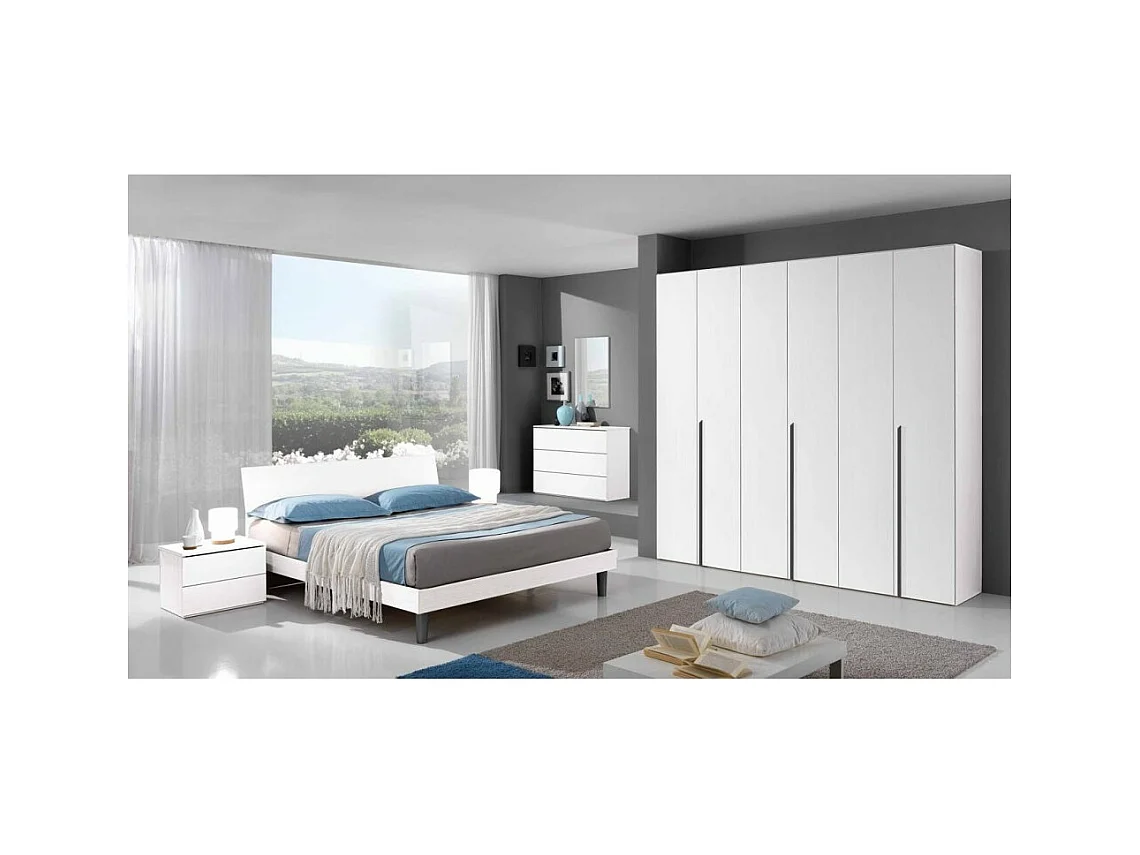 Camera da letto Manitoba colore bianco