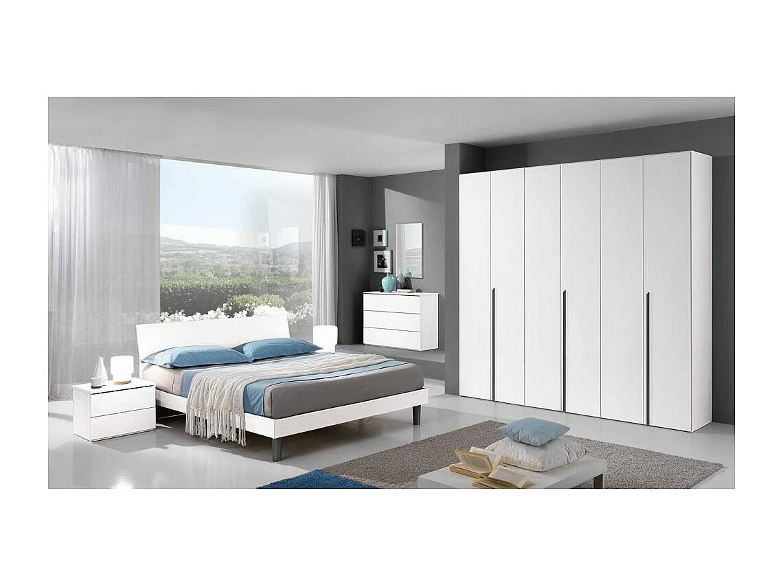 Camera da letto Manitoba colore bianco