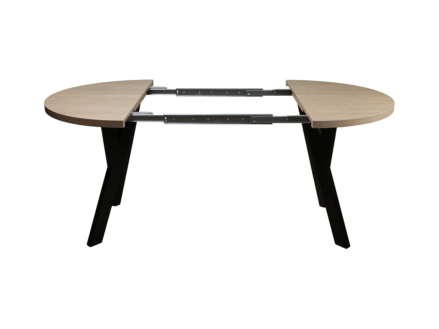 Ausziehbarer Esstisch - Greige - 100–180x100 cm - OSENNESS