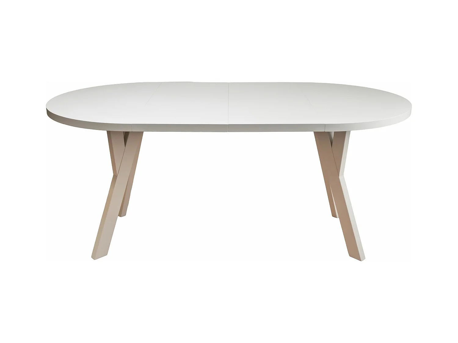 Ausziehbarer Esstisch - Greige - 100–180x100 cm - OSENNESS