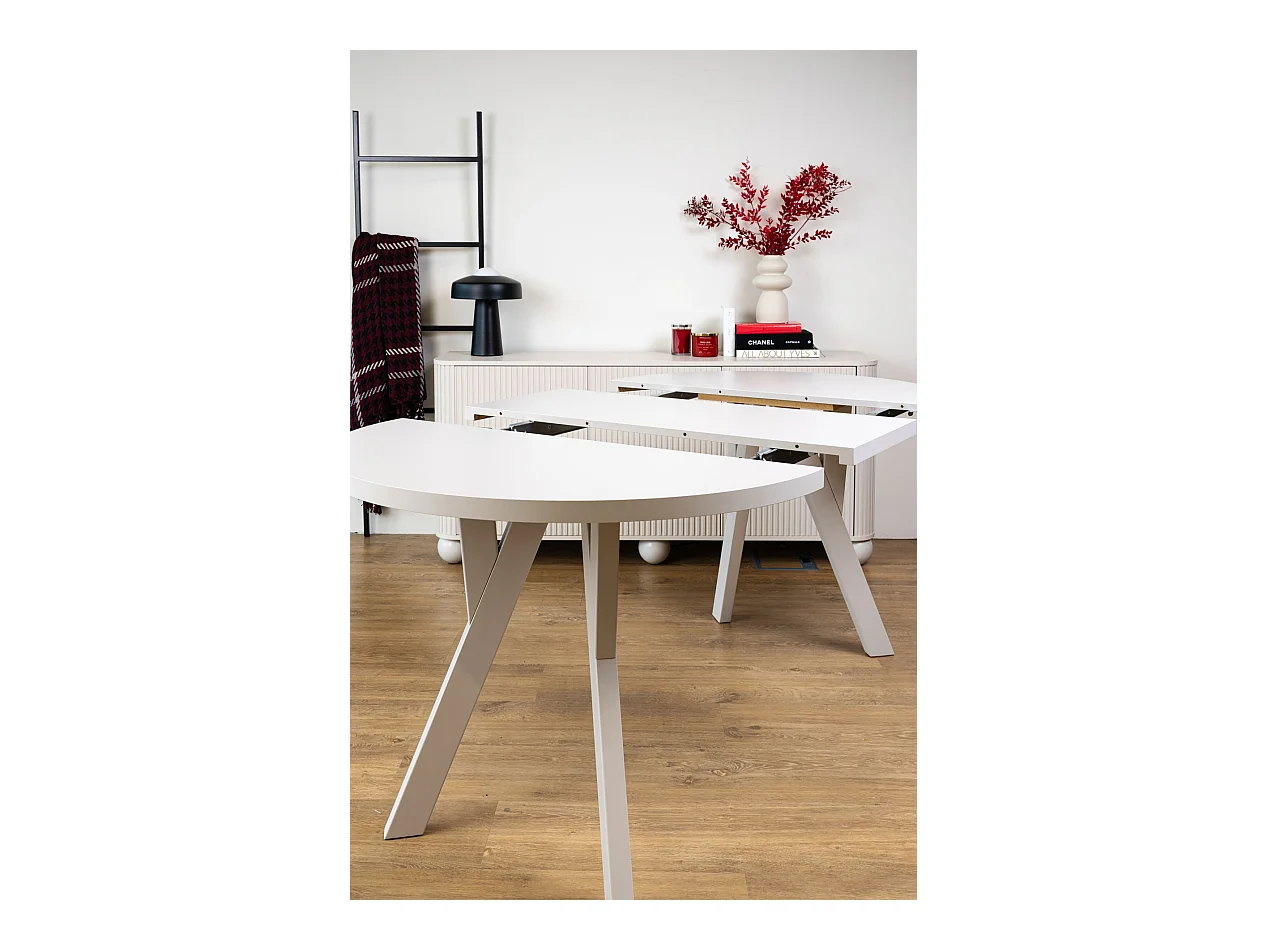 Ausziehbarer Esstisch - Greige - 100–180x100 cm - OSENNESS