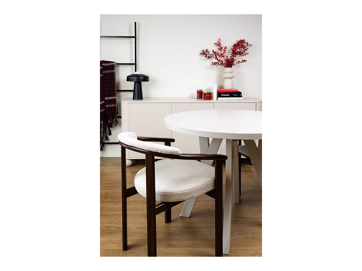 Ausziehbarer Esstisch - Greige - 100–180x100 cm - OSENNESS