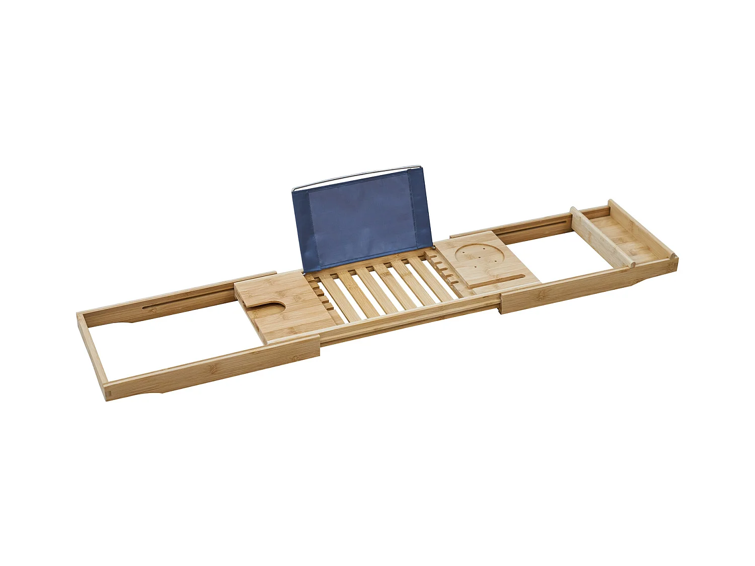Étagère de baignoire SVITA ORI en bambou réglable et multifonctionnelle