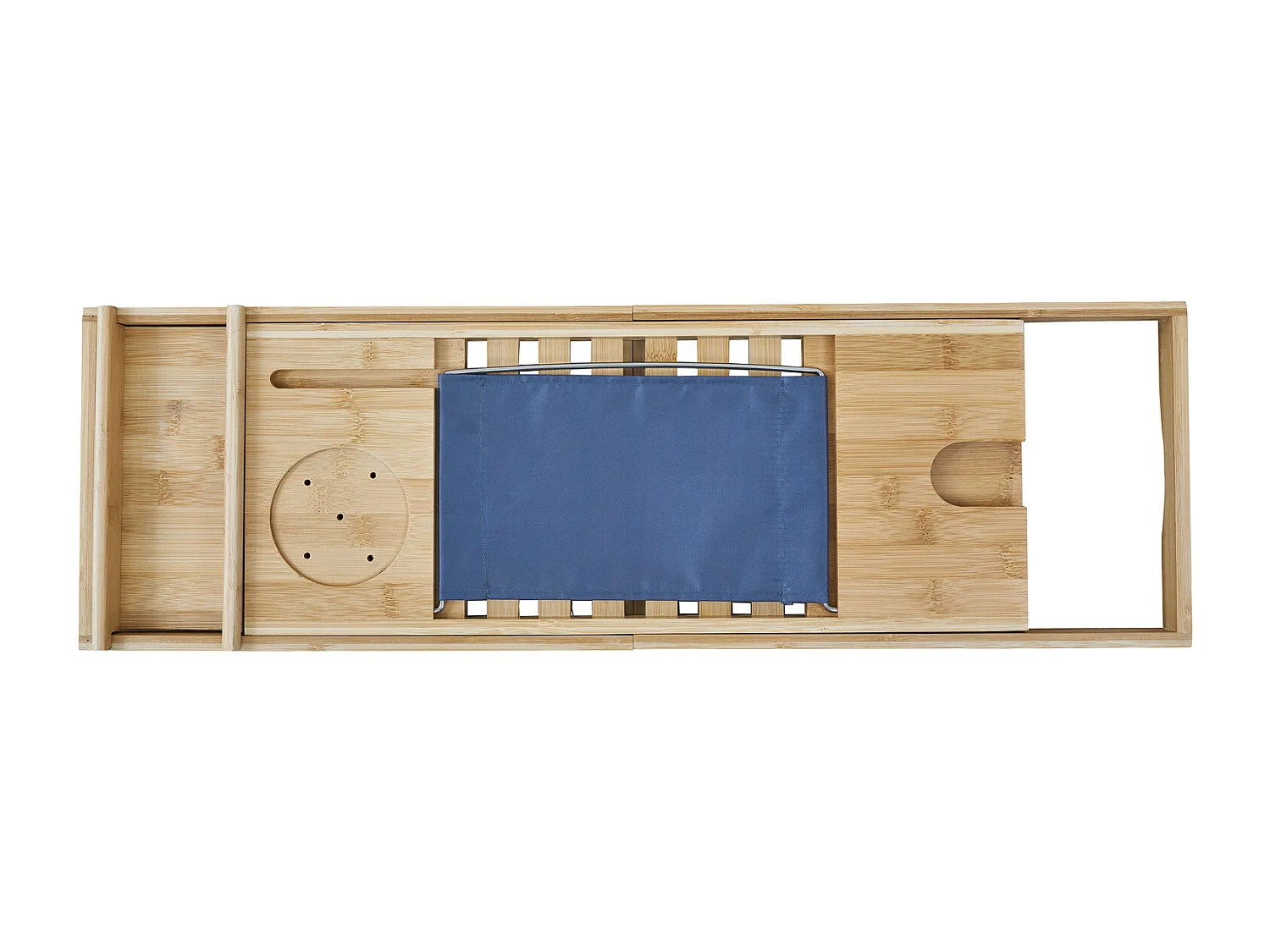 Étagère de baignoire SVITA ORI en bambou réglable et multifonctionnelle