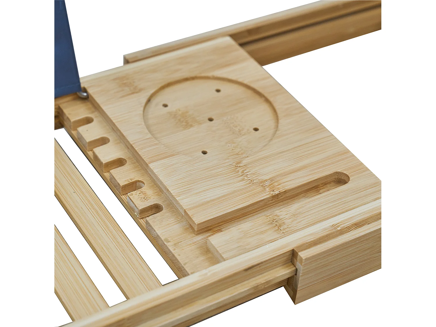 Étagère de baignoire SVITA ORI en bambou réglable et multifonctionnelle