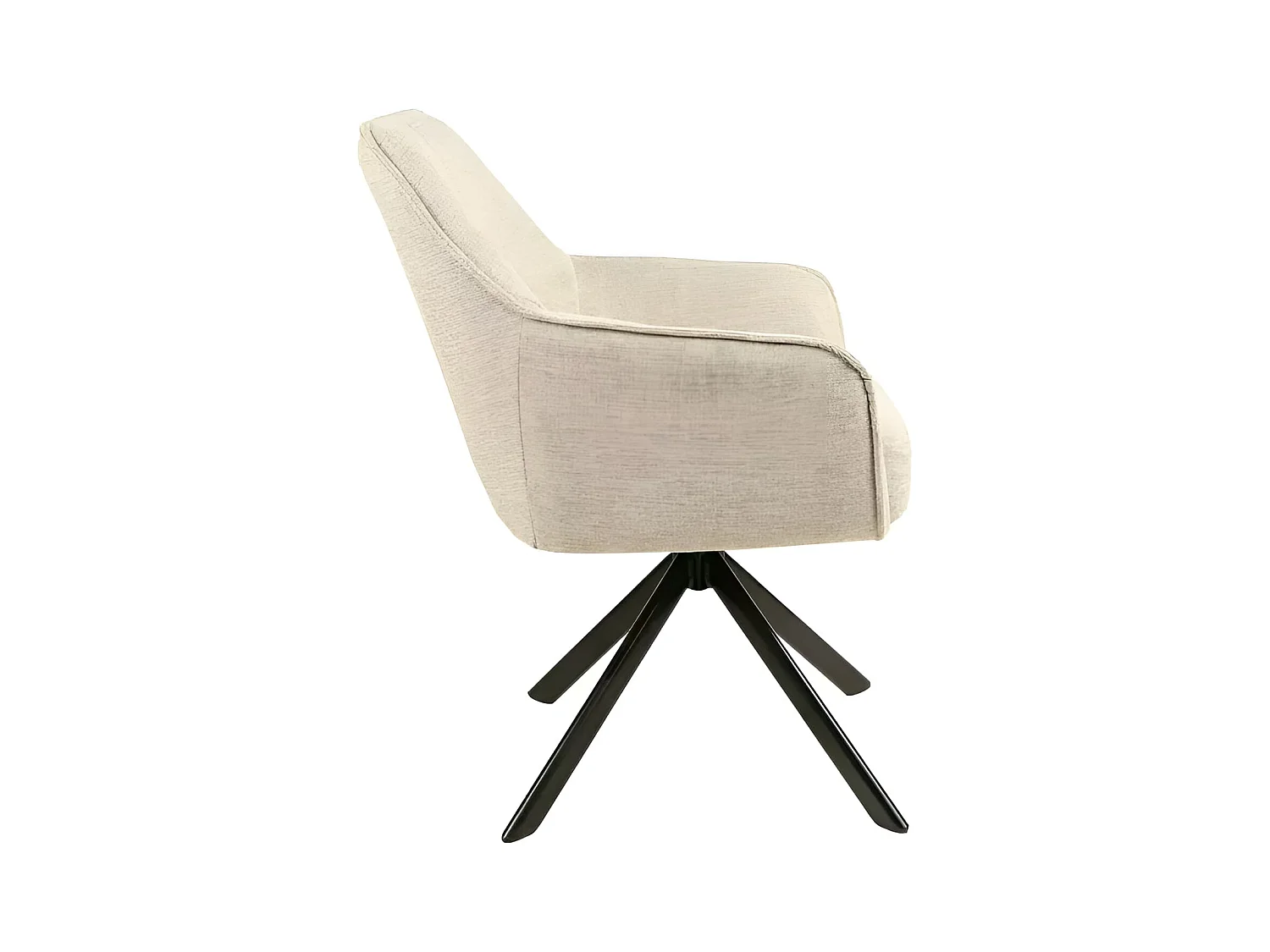 Sedia Notti/rivestimento in tessuto/rotazione 180 gradi/Beige