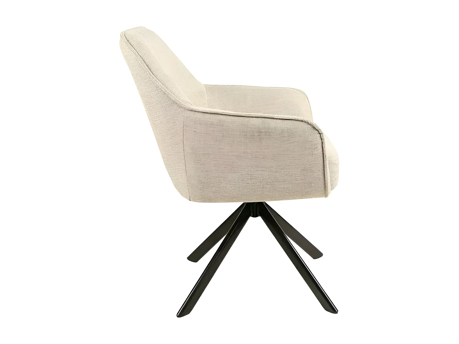 Sedia Notti/rivestimento in tessuto/rotazione 180 gradi/Beige