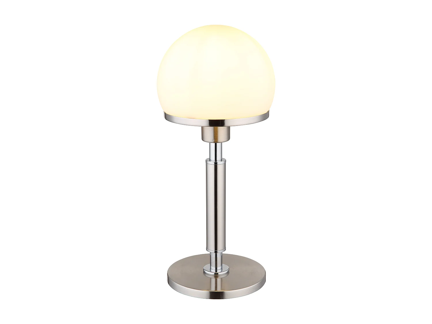 Lampe à poser métal nickel mat, 1x E27