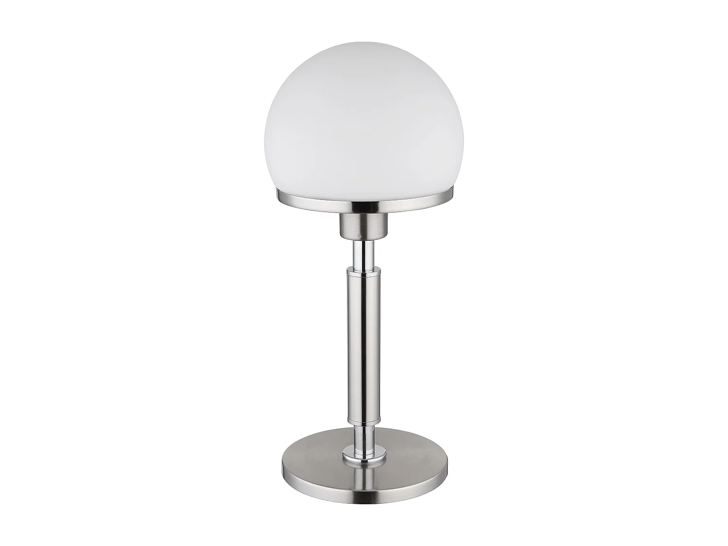 Lampe à poser métal nickel mat, 1x E27
