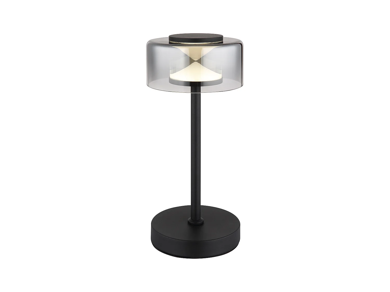 Lampe à poser métal noir mat, LED