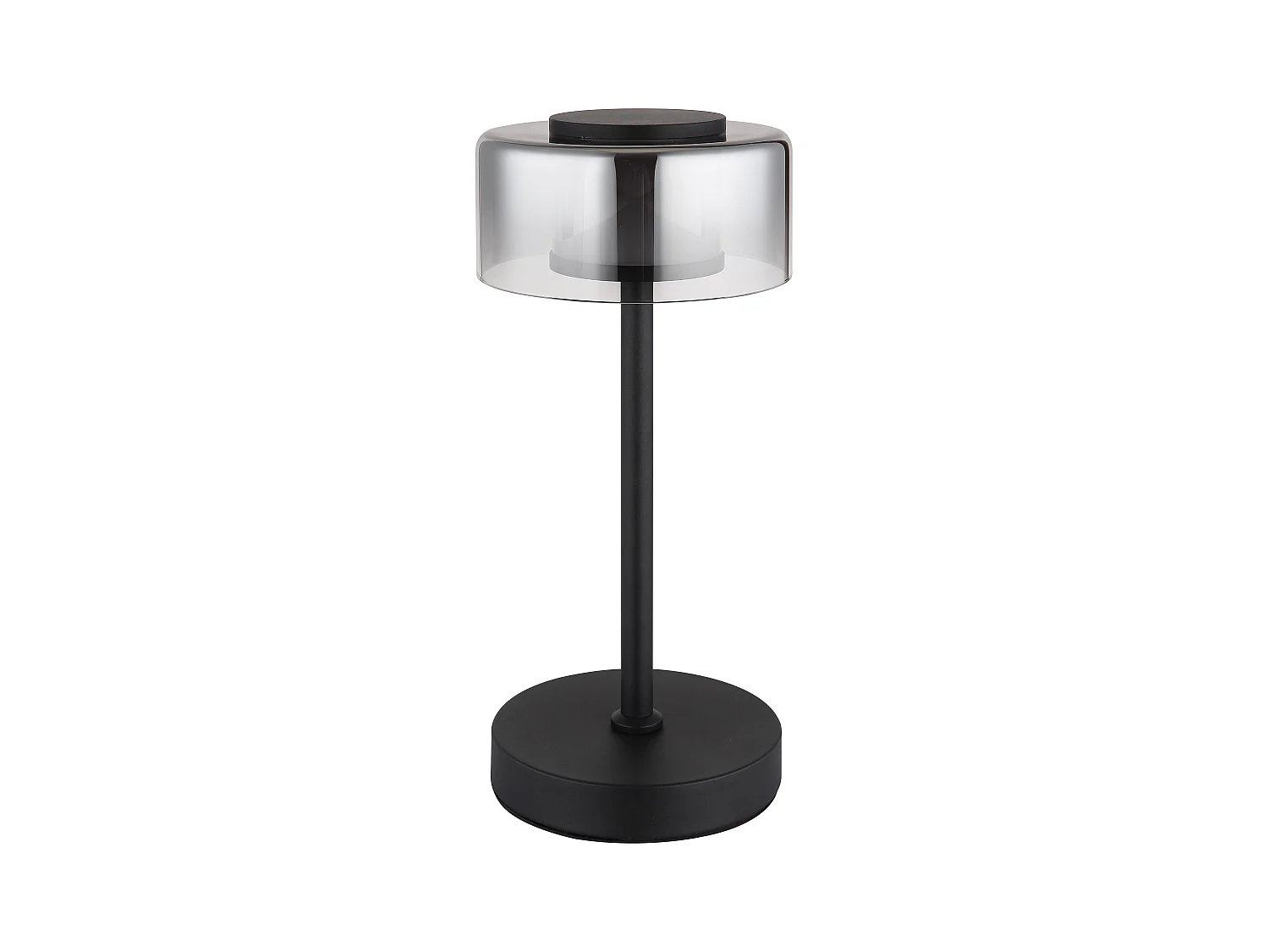 Lampe à poser métal noir mat, LED