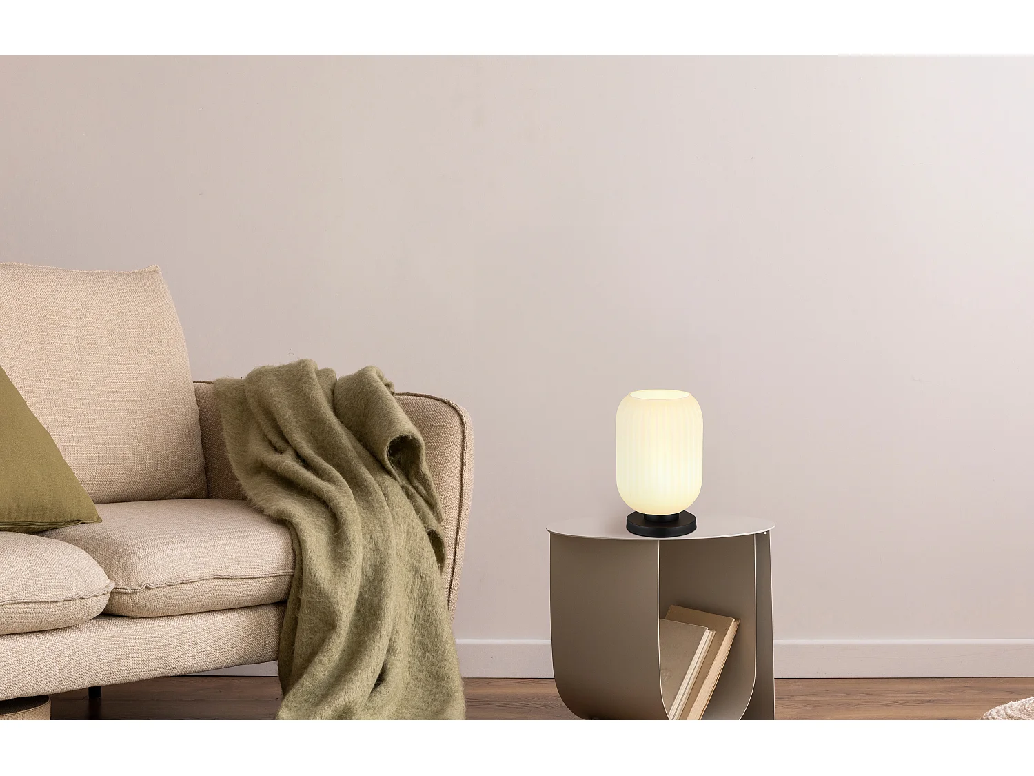 Lampe à poser métal noir mat, 1x E27