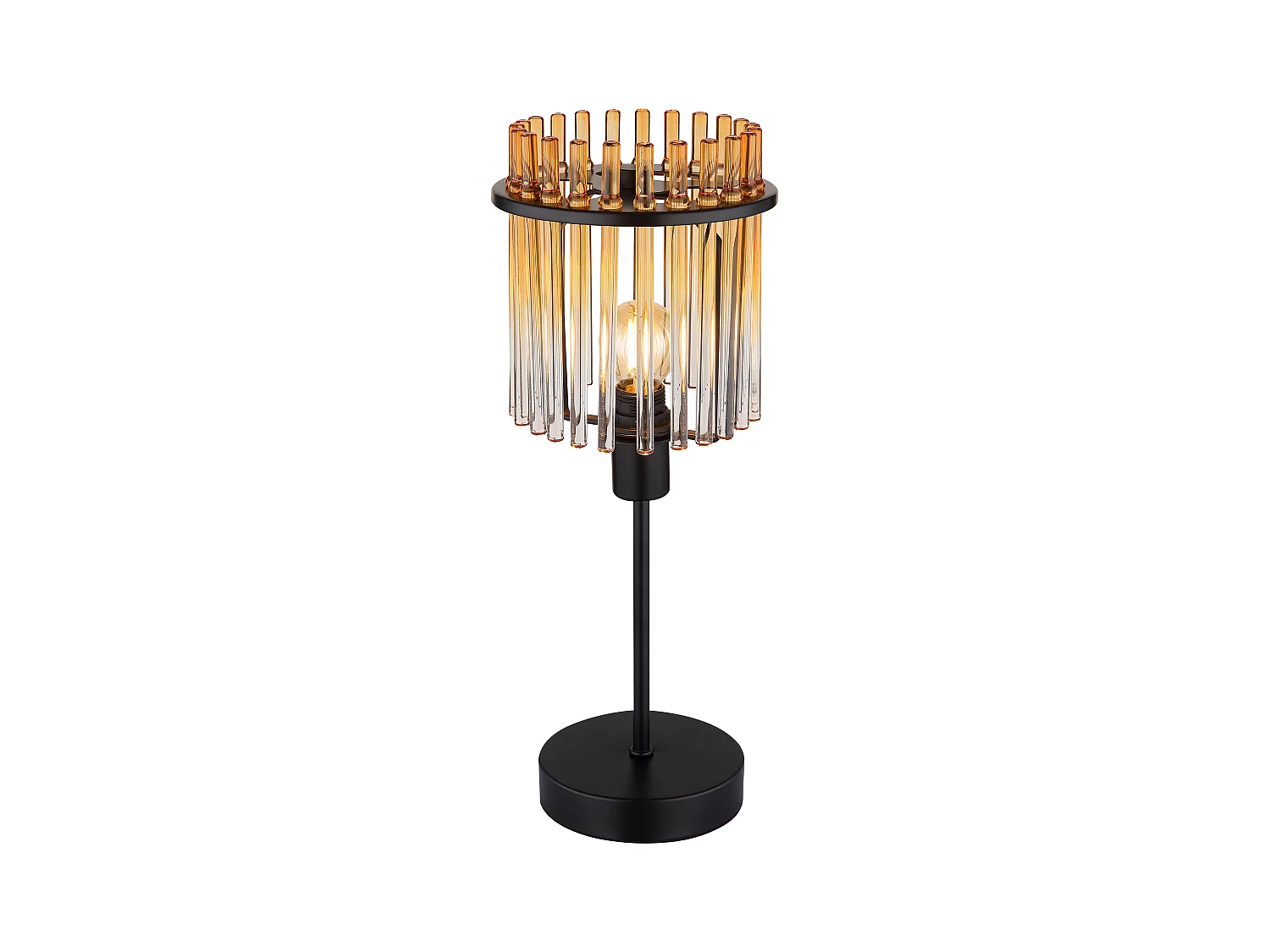 Lampe à poser métal noir mat, 1x E14