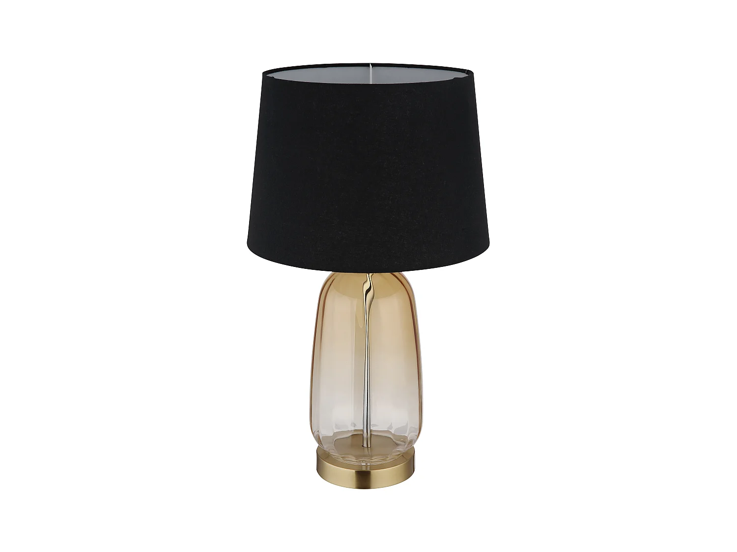 Tischleuchte Metall messingfarben, 1x E27