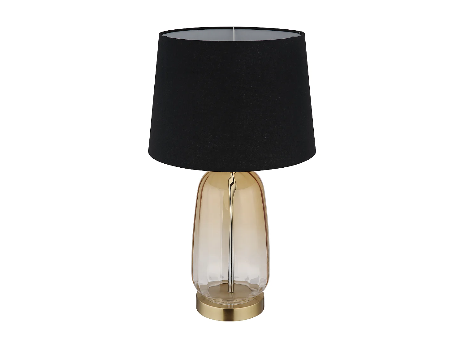 Lampe à poser métal couleur laiton, 1x E27