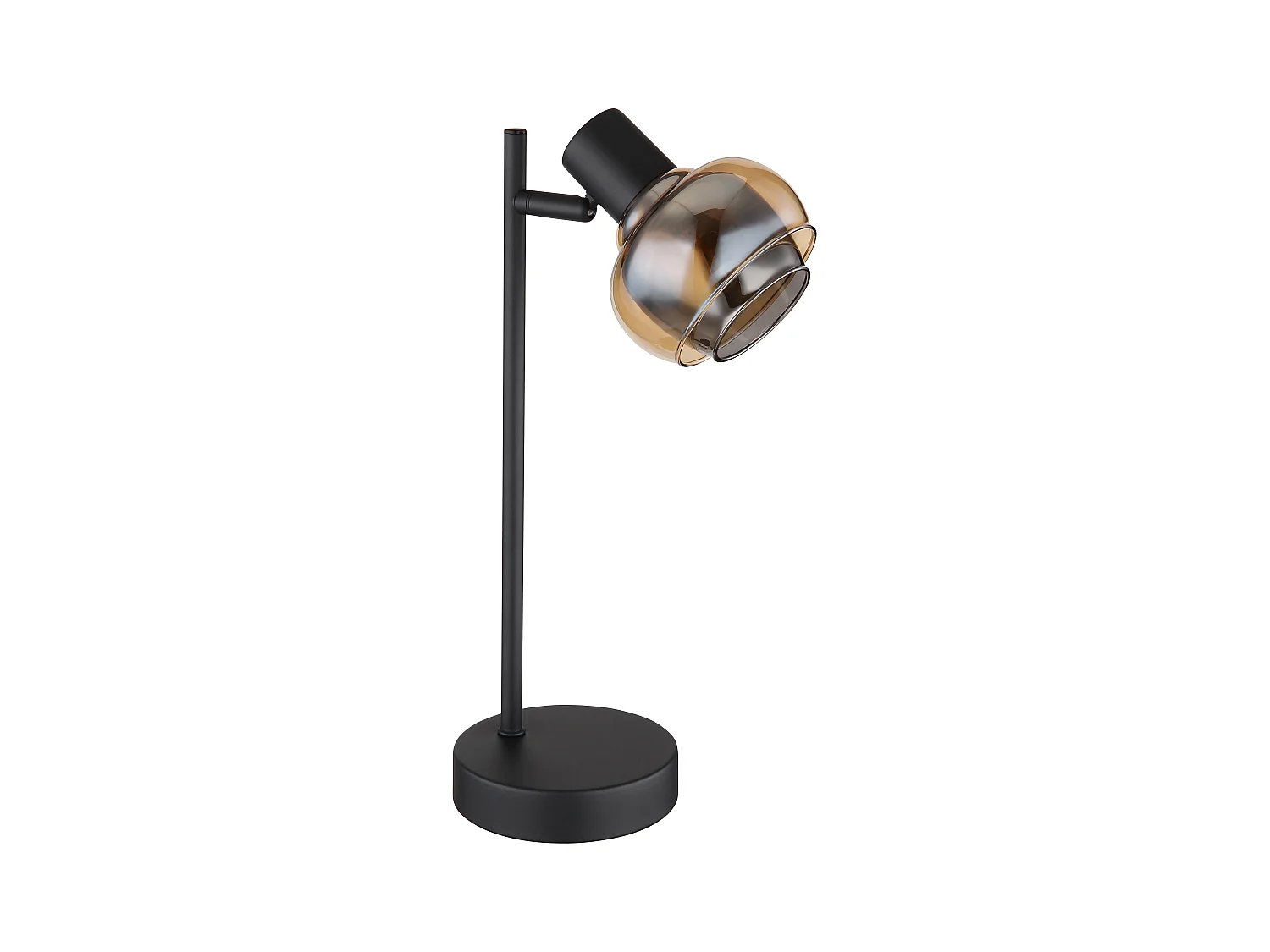 Lampe à poser métal noir mat, 1x E14